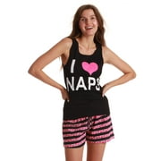 Just Love Women Sleepwear Short Sets Woman Pajamas 6901-A-2X (I Love Naps Black, Large)