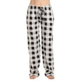 thumbnail image 1 of Just Love Women Tie Dye Pajama Pants (Black Plaid 100% Organic Cotton, X-Small), 1 of 3