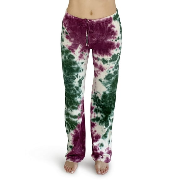 Just Love Women Tie Dye Pajama Pants (Tie Dye Olive Rust, Medium)