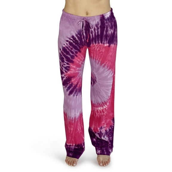Just Love Women Tie Dye Pajama Pants (Tie Dye Purple Swirl, Large)