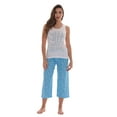 thumbnail image 1 of Just Love Women's 100% Cotton Capri Sets - Comfortable Sleepwear and Pajamas (PJs) (White - Nite Nite Sweet Dreams, Small), 1 of 3