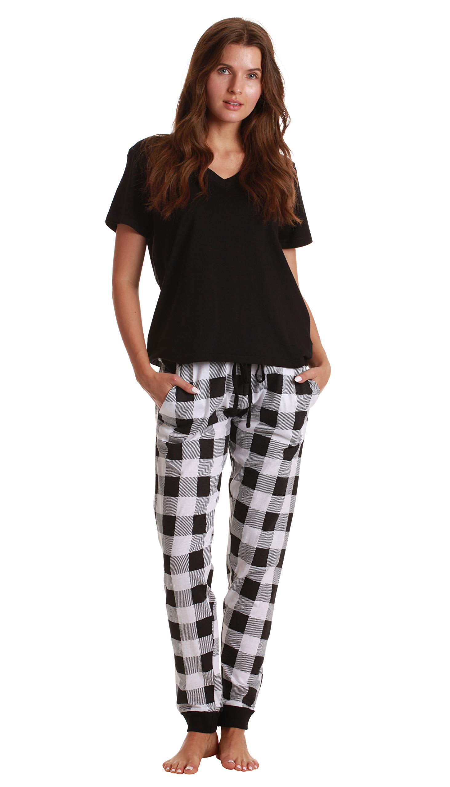 Just Love Women Sleepwear Jogger Sets Woman Pajamas (Buffalo Plaid
