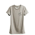 thumbnail image 1 of Just Love Women's Fashion Relaxed T-Shirt Tee Heather Tan Large, 1 of 3
