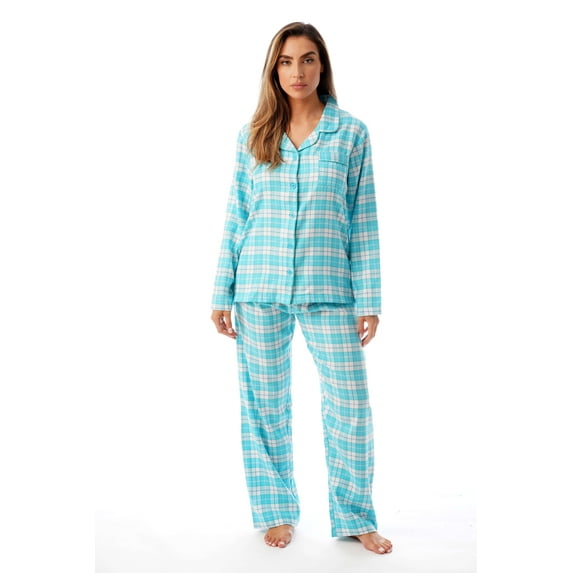 Just Love Womens Cozy Flannel Pajama Set Warm, Long Sleeve Winter Sleepwear