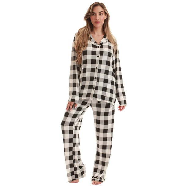 Just Love Women's Flannel Pajama Set Cozy Long Sleeve PJ Set for