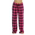 thumbnail image 1 of Just Love Women's Fleece Pajama Pants - Soft and Cozy Sleepwear Lounge PJs (Buffalo Plaid Fuchsia / Black, Small), 1 of 3