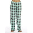 thumbnail image 1 of Just Love Women's Fleece Pajama Pants - Soft and Cozy Sleepwear Lounge PJs (Buffalo Plaid Mint / Charcoal, 2X), 1 of 2