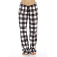 thumbnail image 1 of Just Love Women's Fleece Pajama Pants - Soft and Cozy Sleepwear Lounge PJs (Buffalo Plaid White, Large), 1 of 3