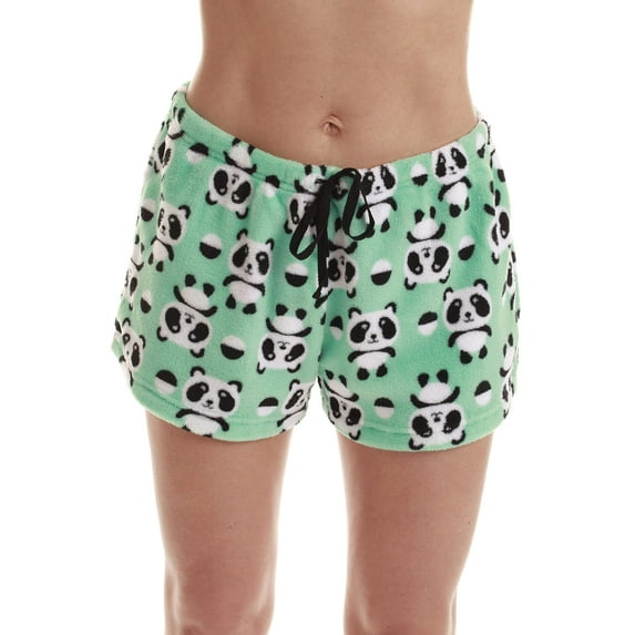 Just Love Women's Fleece Pajama Shorts for Sleepwear PJs - Cozy and Comfortable (Panda Short, 3X)