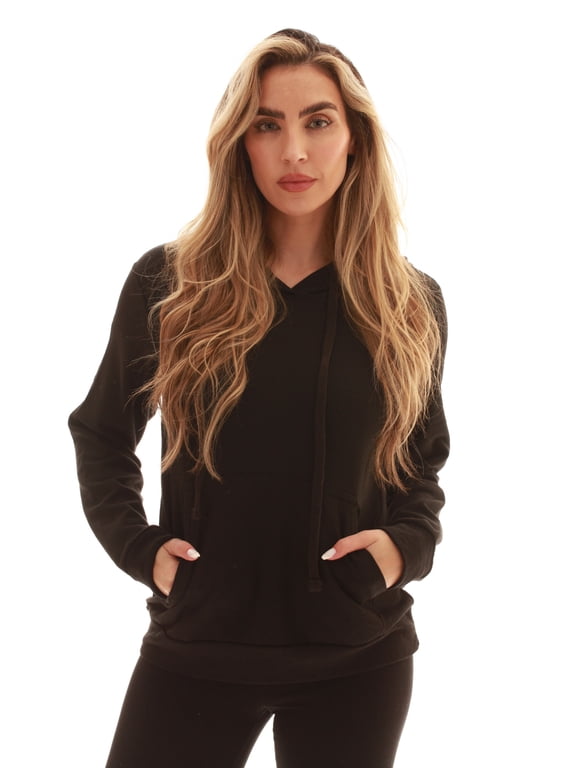 Women's Loop Terry Tie Dye Hoodie (Black, Small)