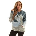 thumbnail image 1 of Just Love Women's Loop Terry Tie Dye Hoodie (Tie Dye Navy Blue and Grey Swirl, Large), 1 of 1