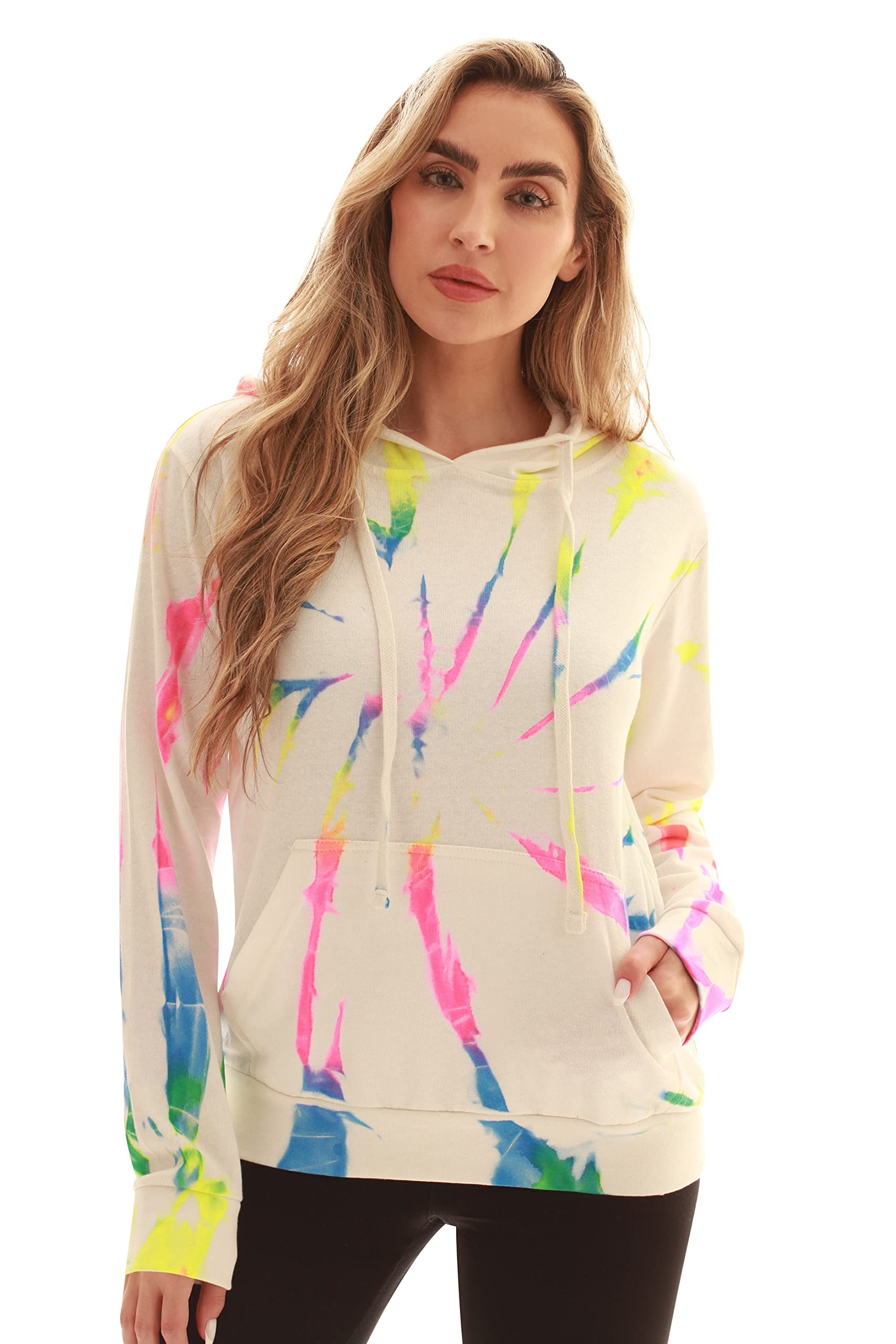 JANT Girl Ice Hockey Tie-Dye Sweatshirt - Girls With Game Logo, Cozy Pullover Hoodie For Athletes