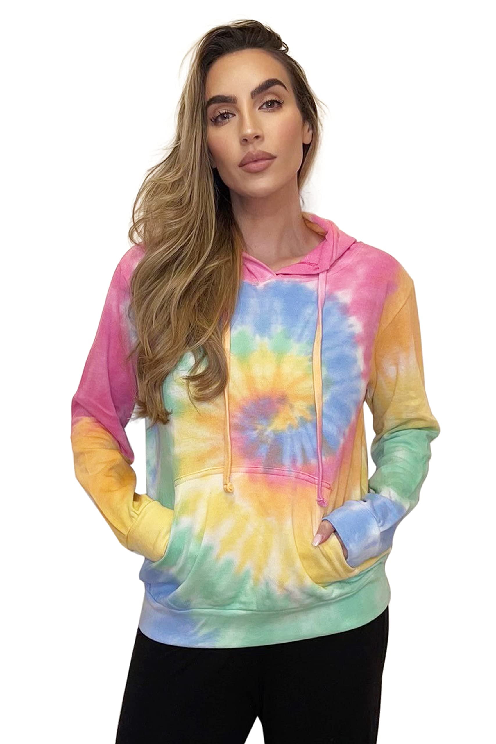 Womens tie dye hoodie hotsell
