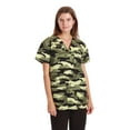 thumbnail image 1 of Just Love Women's Medical V-Neck Scrub Tops (Green - Camouflage, Medium), 1 of 3