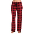 thumbnail image 1 of Just Love Women's Pajama Pants 7019-NVY-XS (Buffalo Plaid - Red, X-Small), 1 of 3