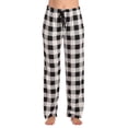 thumbnail image 1 of Just Love Womens Pajama Pants Sleepwear. (Buffalo Plaid - White, Large), 1 of 3