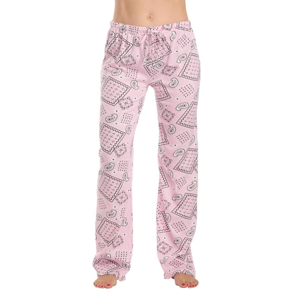 Just Love Women's Pajama Pants 7019-NVY-XS (Patchwork Bandana - Pink, X-Small)
