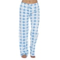 thumbnail image 1 of Just Love Women's Plaid Pajama Pants in 100% Cotton Jersey - Comfortable Sleepwear for Women (Blue - Plaid, Small), 1 of 7