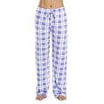 thumbnail image 1 of Just Love Women's Plaid Pajama Pants in 100% Cotton Jersey - Comfortable Sleepwear for Women (Periwinkle - Plaid, Small), 1 of 3