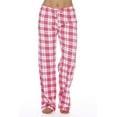 thumbnail image 1 of Just Love Women's Plaid Pajama Pants in 100% Cotton Jersey - Comfortable Sleepwear for Women (Pink - Plaid, 3X), 1 of 3