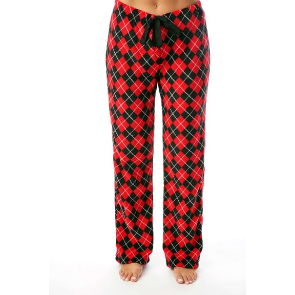 Just Love Women's Plush Pajama Pants 6339-10351-RED-1X