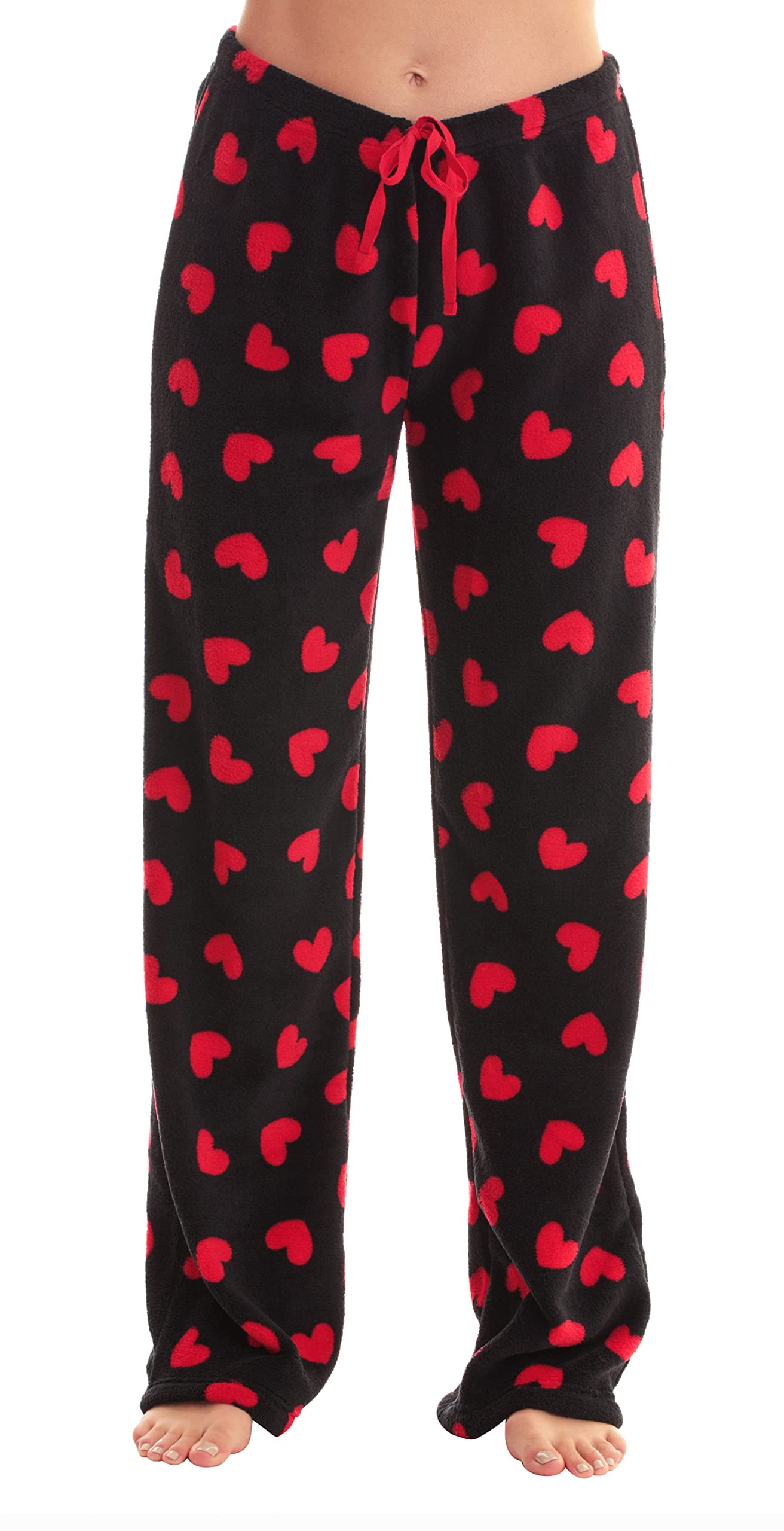 Just Love Women's Plush Pajama Pants 6339-10668-RB-1X (Heart - Red