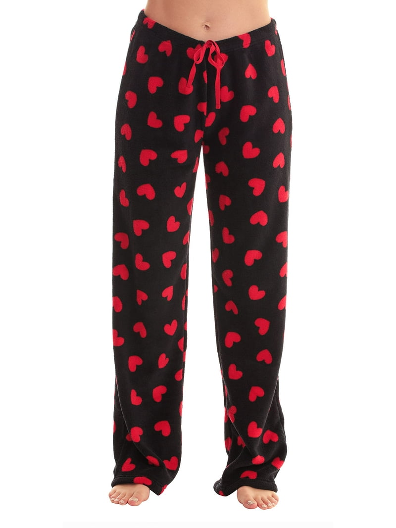 Just Love Women's Plush Pajama Pants 6339-10668-RB-1X (Heart - Red