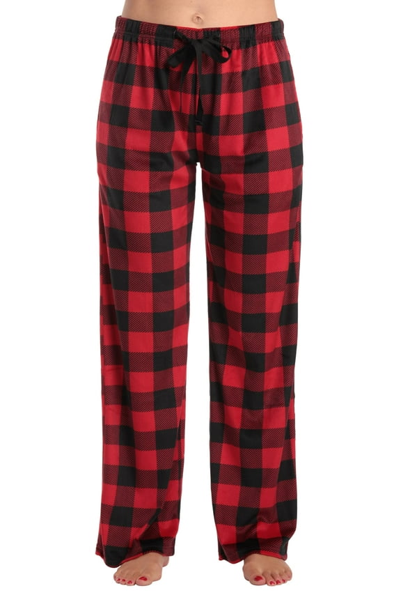 Women’s Plush Microfleece Pajama Pants with Pockets – Soft Stretch Lounge Sleepwear
