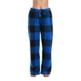 thumbnail image 1 of Just Love Women's Plush Pajama Pants (Big Plaid - Royal, X-large), 1 of 3