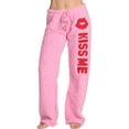 thumbnail image 1 of Just Love Women's Plush Pajama Pants - Comfortable and Stylish Loungewear (Pink - Kiss Me, X-Small), 1 of 3
