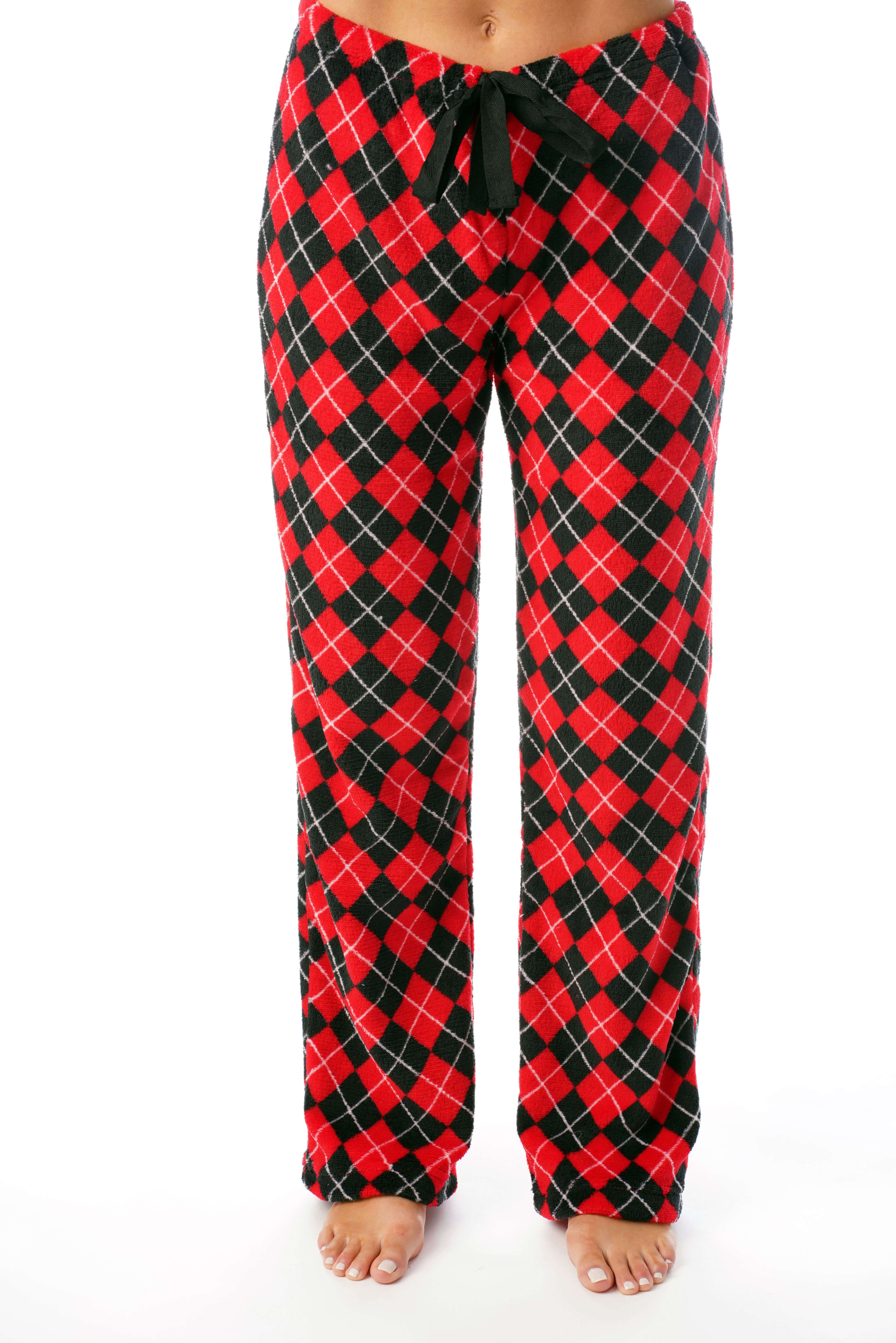 Just Love Women's Plush Pajama Pants - Cozy Lounge Sleepwear (Skulls,  Medium) 