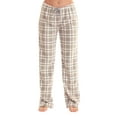 thumbnail image 1 of Just Love Women's Plush Pajama Pants - Petite to Plus Size Pajamas 1X Grey - Plaid, 1 of 3