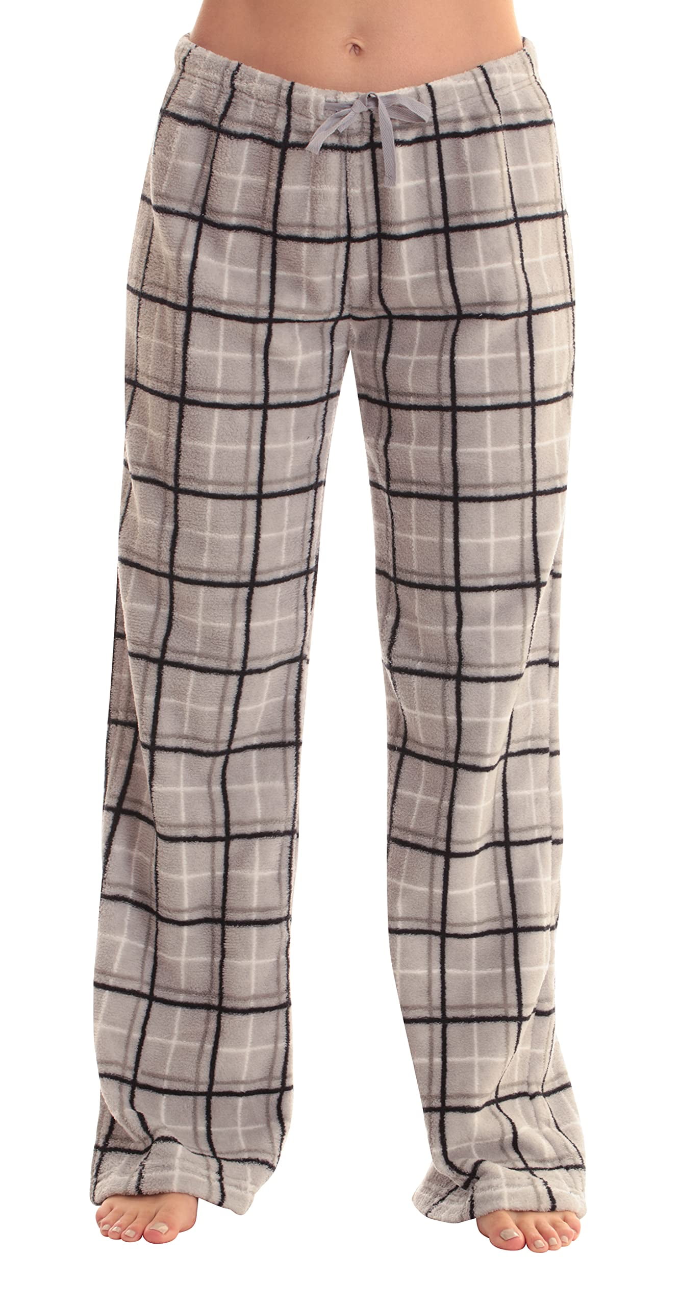 Just Love Women's Plush Pajama Pants - Cozy Lounge Sleepwear (Black -  Halloween Pumpkin, 2X)