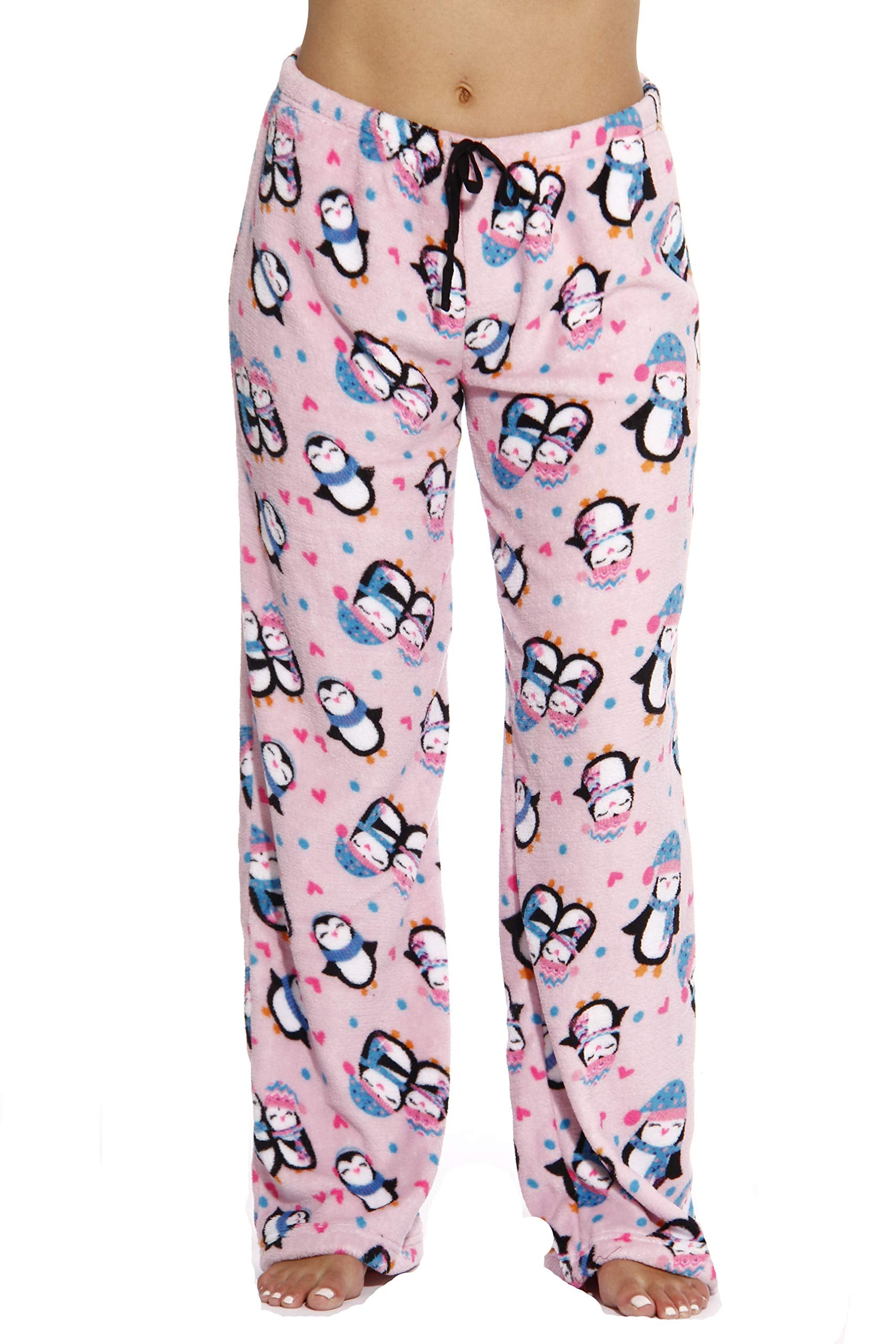 Just Love Women's Fleece PJ Bottoms Plush Pajama Pants in Petite