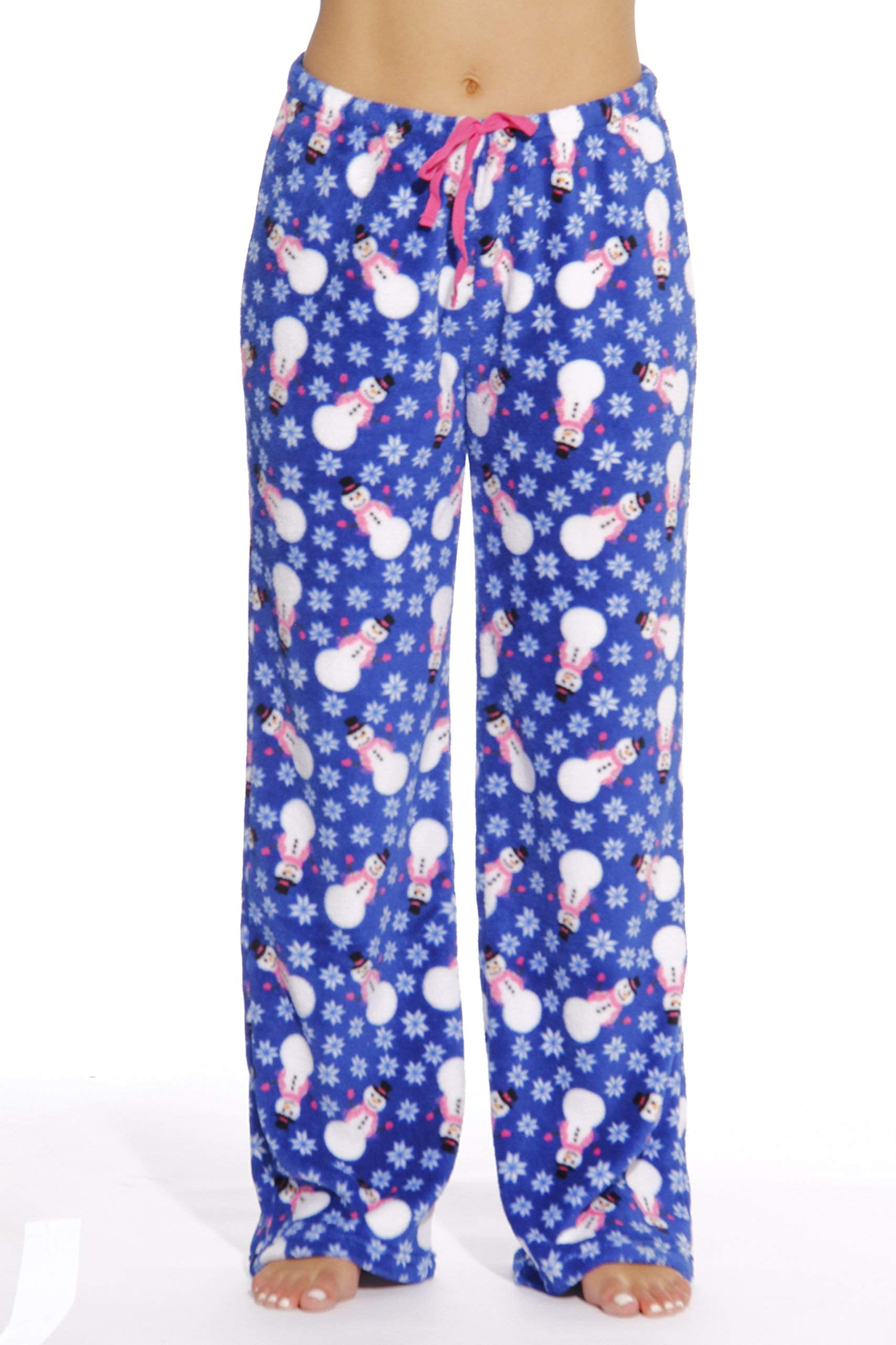 CUTE Hedgehog Pajamas Pants Size SMALL Women's Soft Fleece 4/6 Winter  Purple NEW