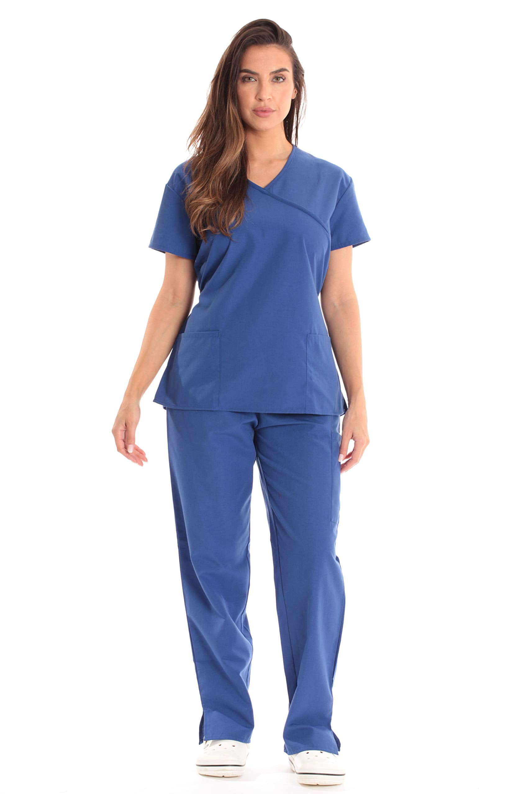 Just Love Women's Scrub Sets Medical Scrubs (Mock Wrap