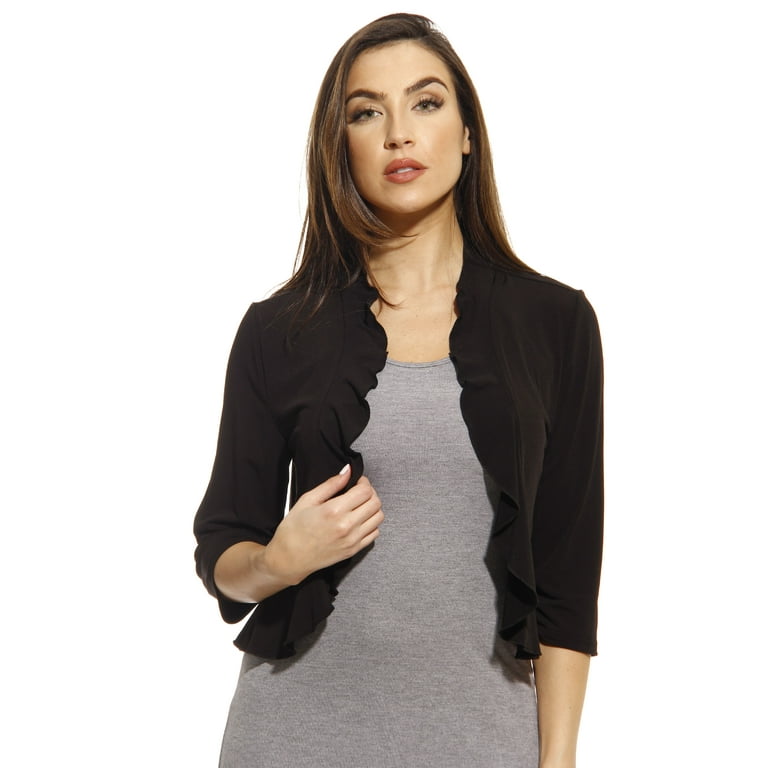 Just Love Women s Shrug Cardigan Stylish and Versatile Layering Piece for Any Occasion Black Medium Walmart