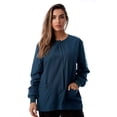 thumbnail image 1 of Just Love Women's Solid Scrub Jacket - Comfortable and Professional Uniform Coat (Caribbean Blue, X-Large), 1 of 3