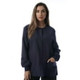 thumbnail image 1 of Just Love Women's Solid Scrub Jacket - Comfortable and Professional Uniform Coat (Navy, 3X), 1 of 3