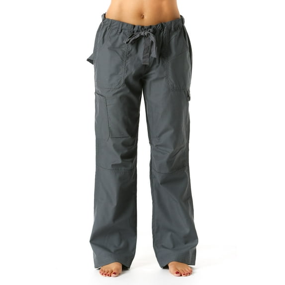 Just Love Women's Jogger Scrub Pants Slim Fit, Durable Medical Uniform for Nurses (Steel Grey Utility, X-Small)