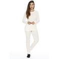 thumbnail image 1 of Just Love Women's Thermal Underwear Pajamas Set (White, X-Small), 1 of 3