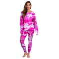 thumbnail image 1 of Just Love Women's Tie Dye Two Piece Pajama Set (Tie Dye Pink, Large), 1 of 3