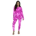 thumbnail image 1 of Just Love Women's Tie Dye Two Piece Thermal Pajama Sets (Tie Dye Pink, Medium), 1 of 3