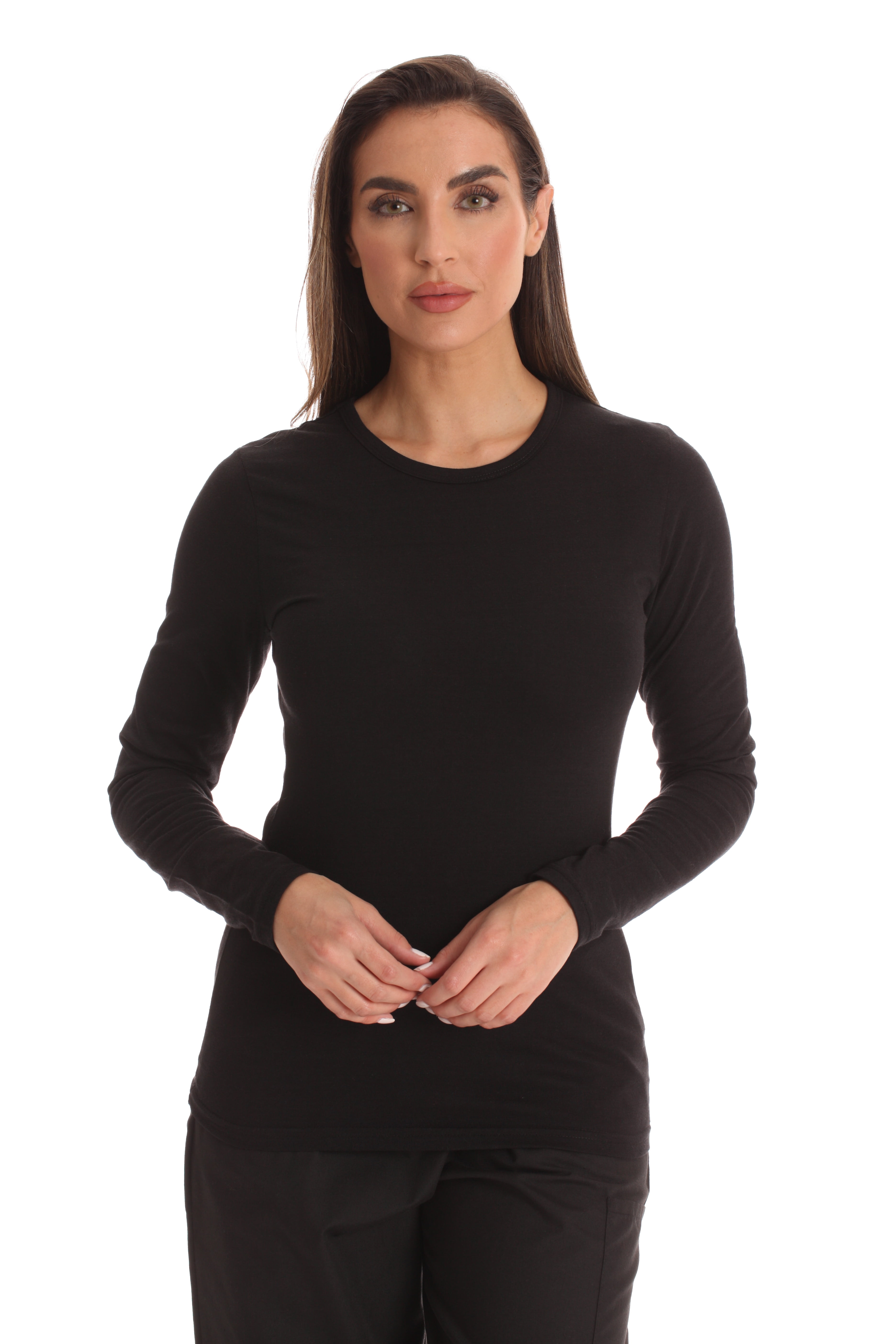 Just Love Women’s Underscrub Long Sleeve TShirt Plain Undershirt Tee