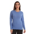 thumbnail image 1 of Just Love Women’s Underscrub Long Sleeve T-Shirt Plain Undershirt Tee (Ceil, X-Large), 1 of 3