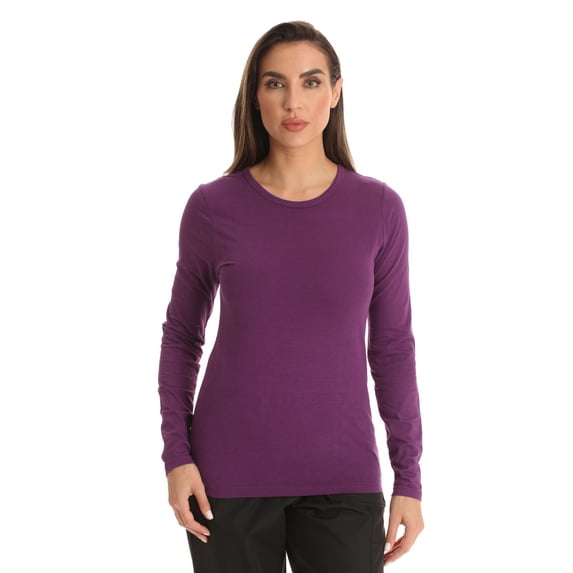 Just Love Women’s Long Sleeve Underscrub T-Shirt – Soft Fitted Undershirt Tee for Nurses, Doctors & Everyday Wear