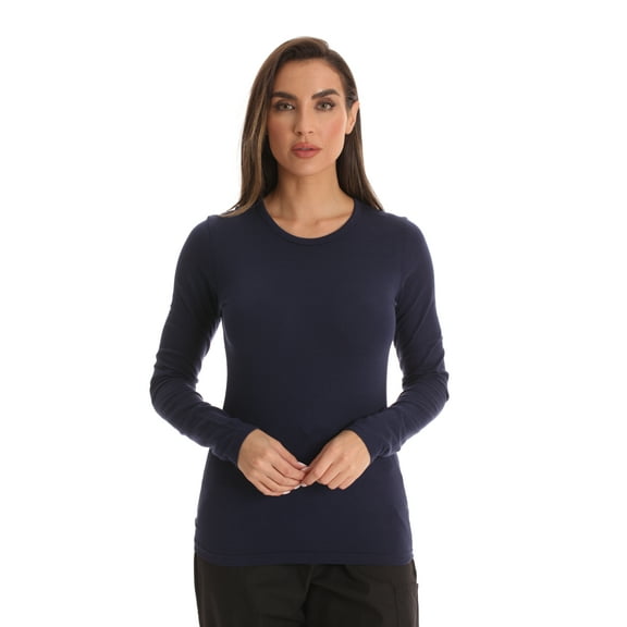 Just Love Women’s Long Sleeve Underscrub T-Shirt – Soft Fitted Undershirt Tee for Nurses, Doctors & Everyday Wear
