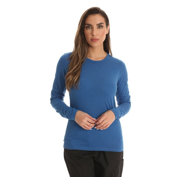 Just Love Women’s Long Sleeve Underscrub T-Shirt – Soft Fitted Undershirt Tee for Nurses, Doctors & Everyday Wear
