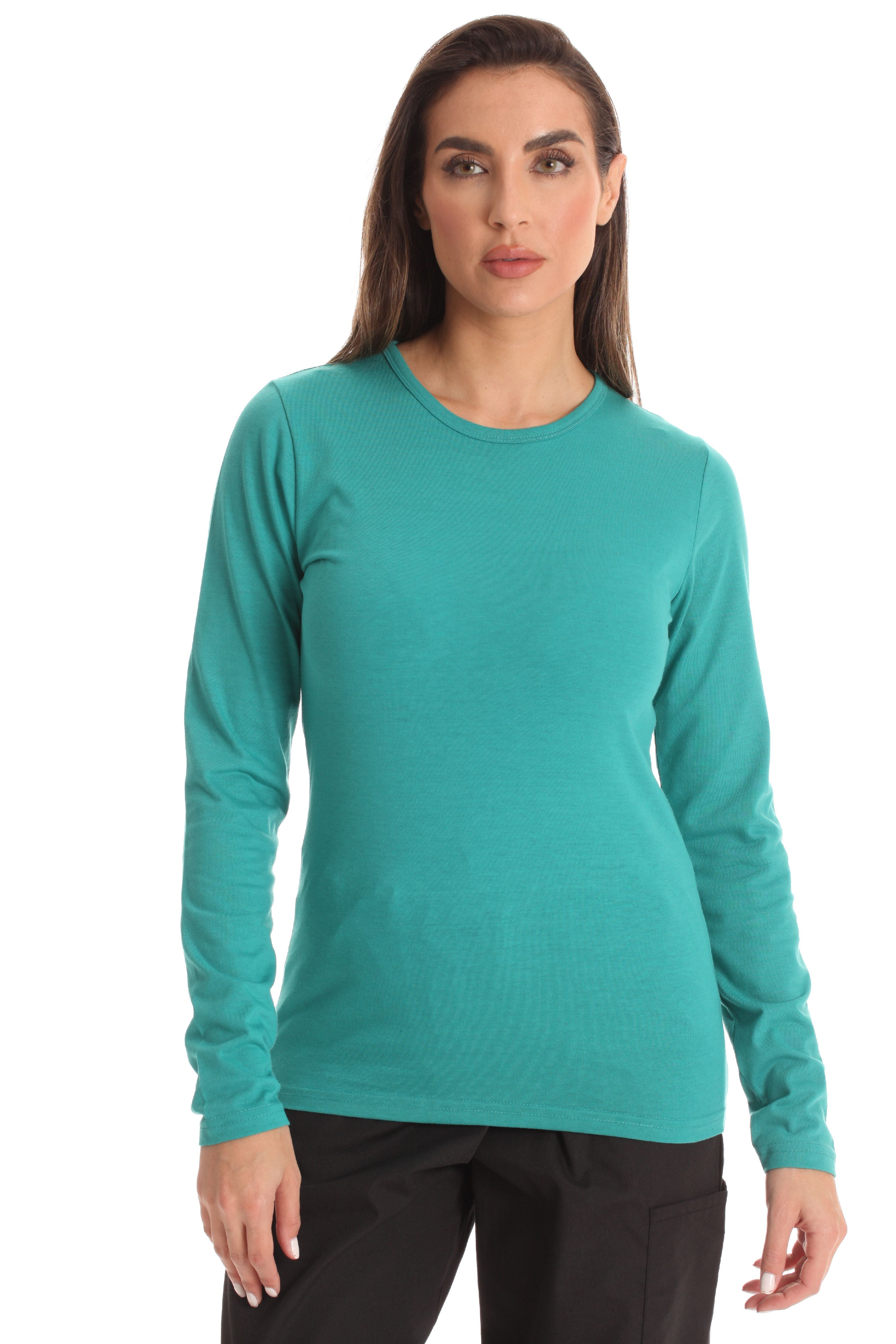 Just Love Women’s Underscrub Long Sleeve TShirt Plain Undershirt Tee