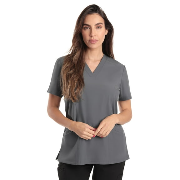 Just Love Women's V-Neck Printed Scrub Top